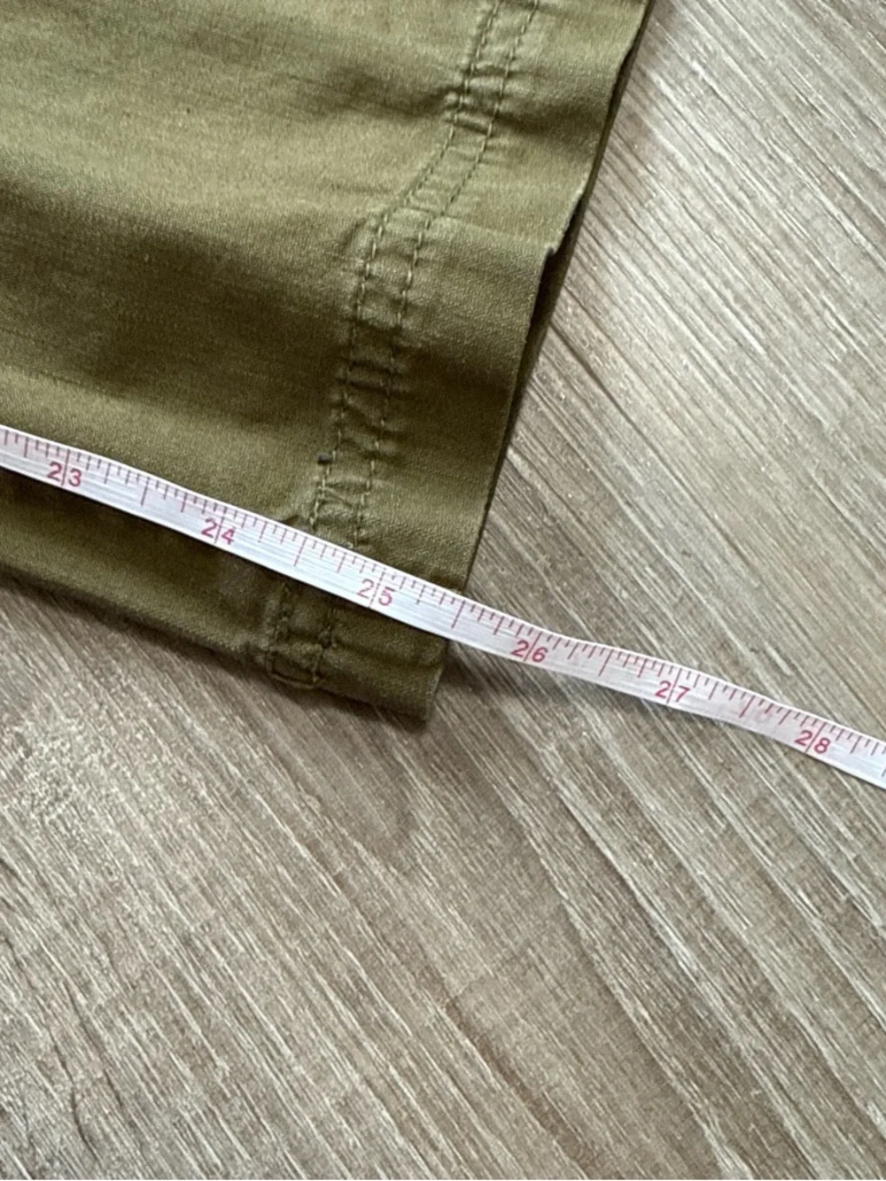 Pact Organic Cotton Olive Green Chino Style French Work Surplus Pants Size XS - Picture 11 of 12
